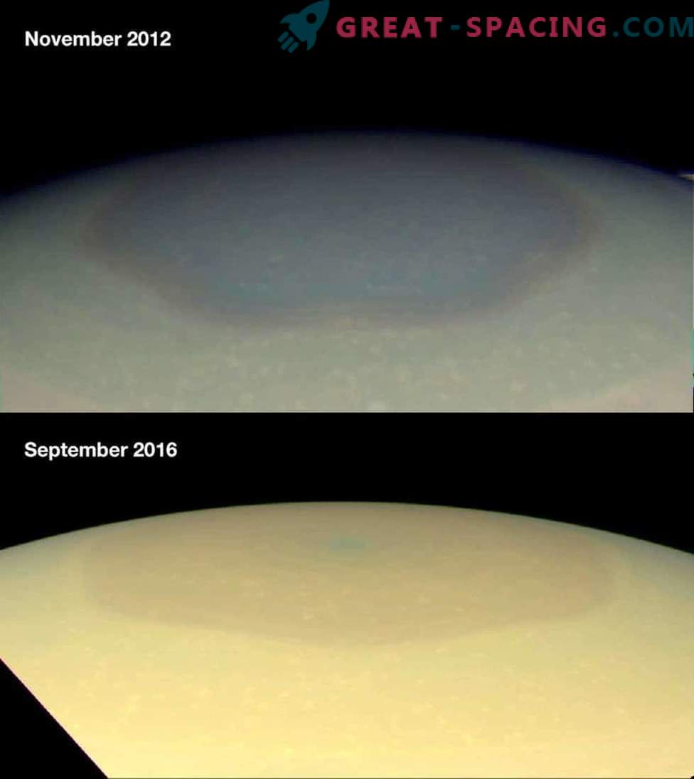 Cassini démontre les changements dans les vortex polaires massifs de Saturne.