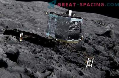 Översättning av landningen av Philae-modulen på ytan av kometen Churyumov-Gerasimenko