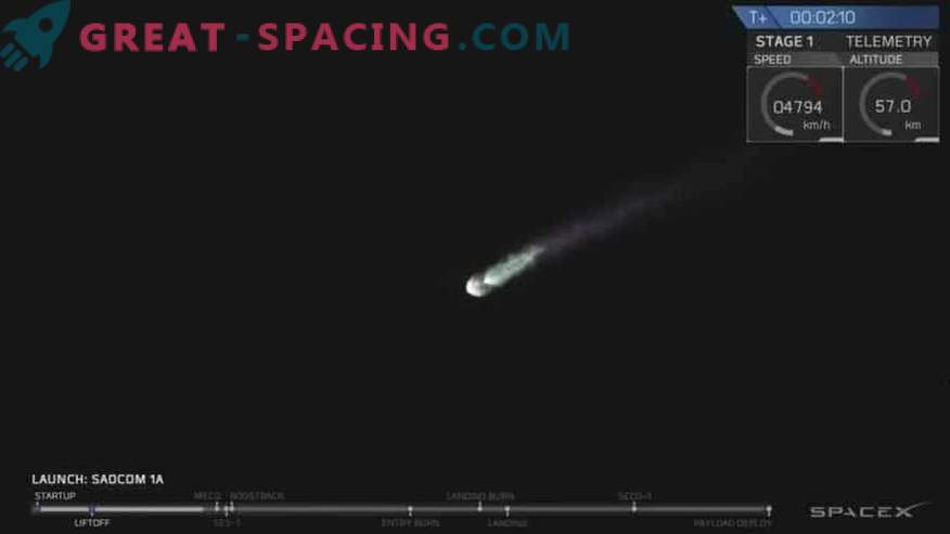 Lancement réussi du satellite et atterrissage de la fusée SpaceX
