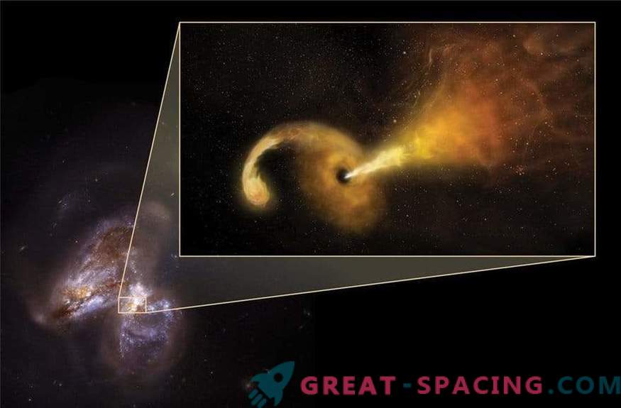 Un trou noir détruit une étoile