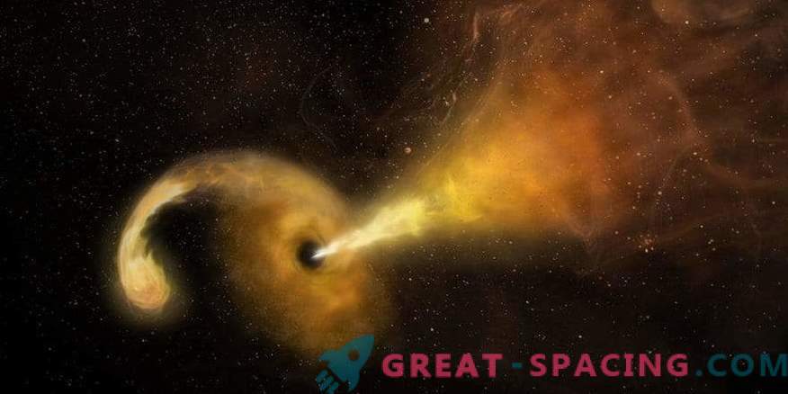 Un trou noir détruit une étoile
