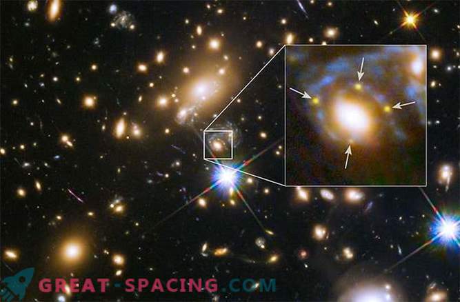 Hubble a montré quatre reflets d'une ancienne supernova