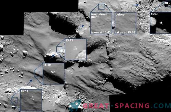 Rosetta capture le voyage de Phil sur une comète