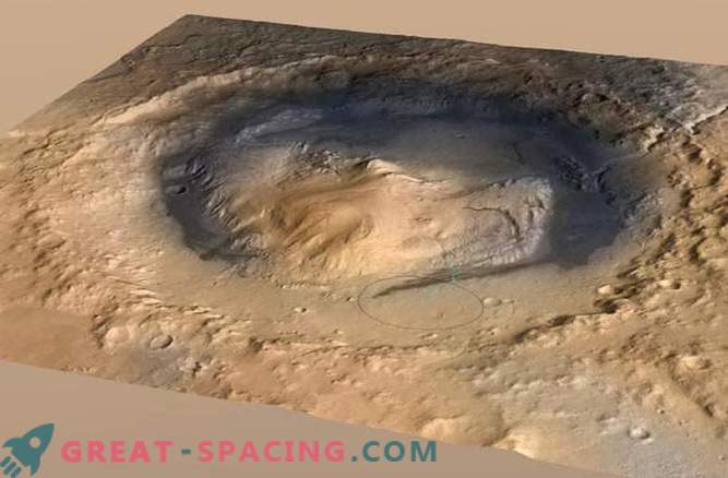 Les mystérieux monticules martiens étaient des cratères remplis de liquide