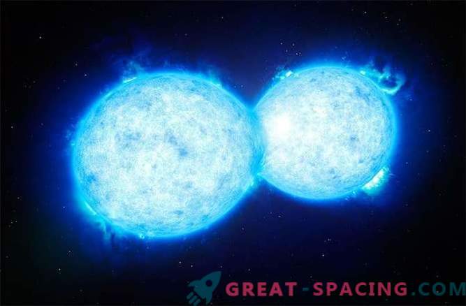 Deux énormes étoiles se sont rencontrées dans des étreintes mortelles.
