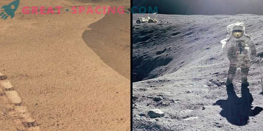 Le cratère martien ressemble au site lunaire Apollo