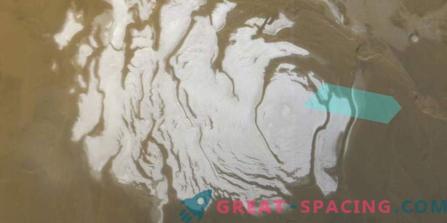 Sur Mars, trouvé les plus grands gisements de glace d'eau