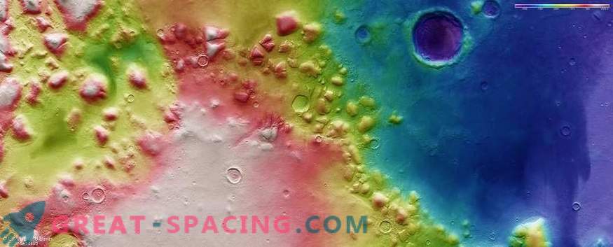 Sur Mars, trouvé les plus grands gisements de glace d'eau
