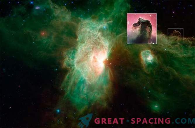 Nouvelle image de la nébuleuse de la flamme, réalisée par le télescope Spitzer