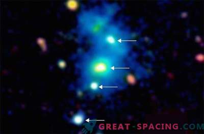 On peut expliquer la surprenante apparence d’un quatuor de quasars