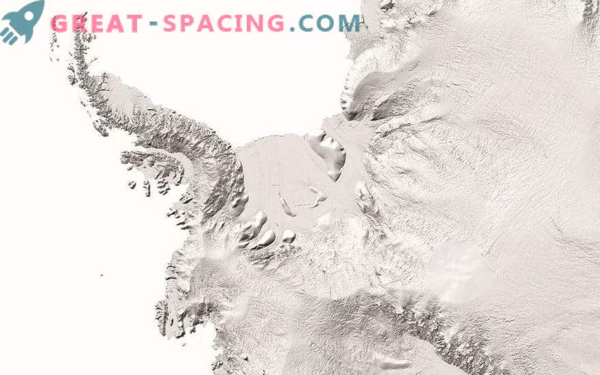 De superbes détails de l'Antarctique dans la nouvelle carte avec une résolution élevée