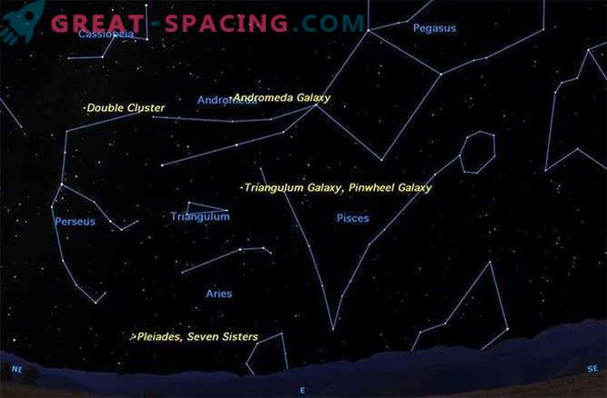 Trésors astronomiques en novembre: photo