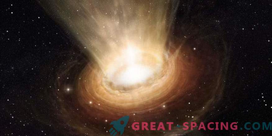 Assorbimento di una stella da un enorme buco nero