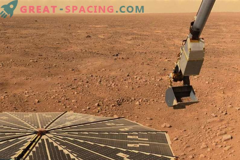 L'eau salée crée un bassin dans le sol de l'équateur de Mars