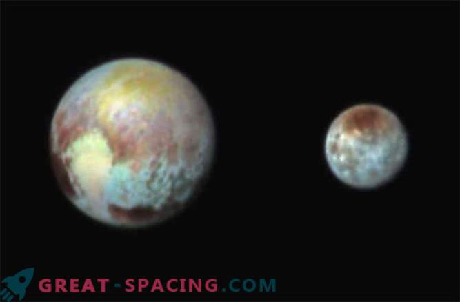 New Horizons a réalisé une photo couleur de Pluton et Charon
