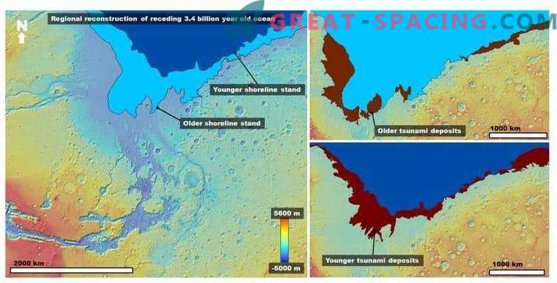 Un énorme tsunami a changé le paysage sur Mars