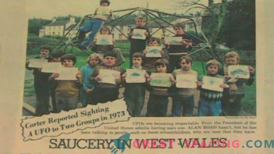 Incident au pays de Galles - 1977. Les écoliers sont confiants d’avoir vu un navire extraterrestre