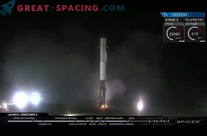 Le porte-fusée Falcon 9 a effectué un atterrissage historique