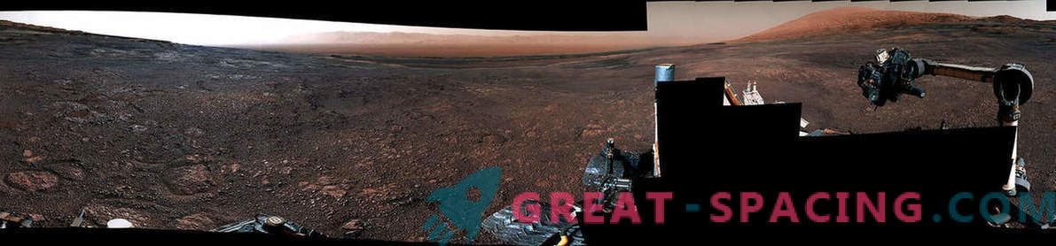 Nouvelle vidéo de Mars: le mobile Curiosity laisse l'arrière de Vera Rubin