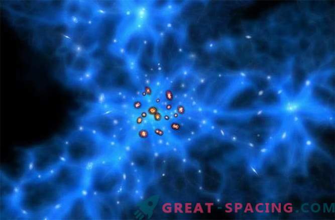 Les plus anciennes galaxies trouvées dans le linceul de matière noire