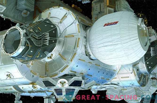 La station spatiale est prête à tester une maison gonflable