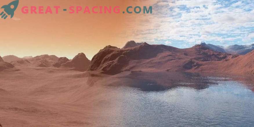 L'eau sur Mars est absorbée sur le principe d'une éponge