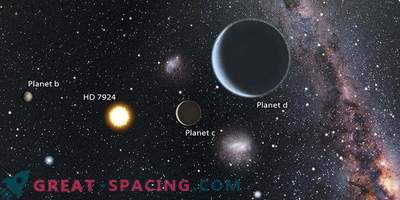 Système d'étoiles avec trois super-terres