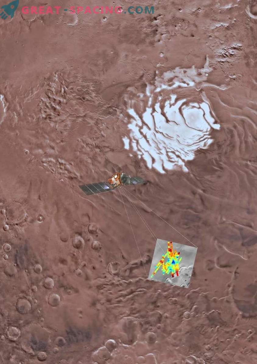 Ce qui est caché sous la calotte polaire sud de Mars