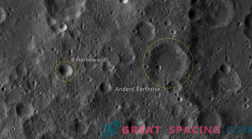 cratères lunaires nommés d'après Apollo 8
