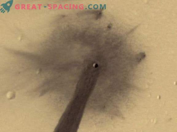 Meteor provoque un glissement de terrain sur Mars