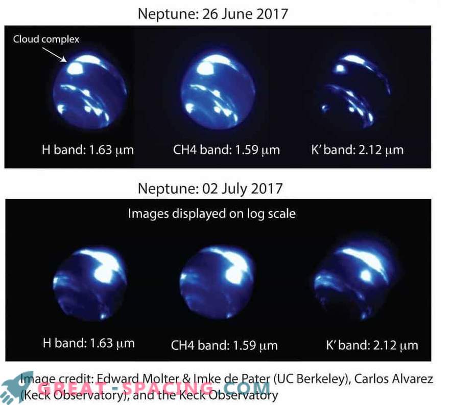 Tempête à grande échelle sur Neptune