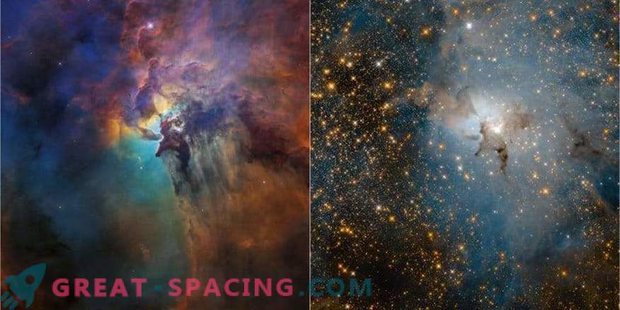 Deux revues Hubble d'une pépinière d'étoiles