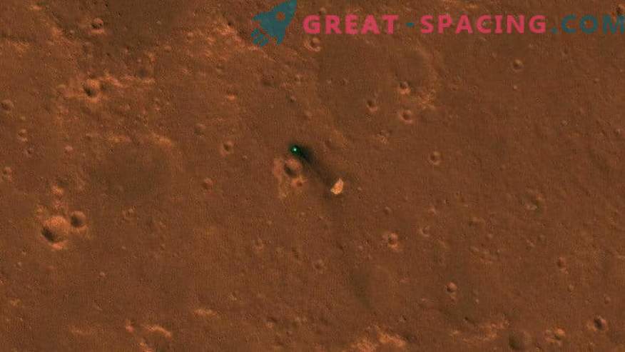 zone d'atterrissage InSight sur les photos de l'espace