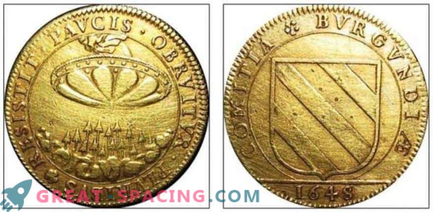 Le motif d’une ancienne pièce de monnaie française du XVIIe siècle ressemble à un navire extraterrestre. Opinion ufologov